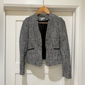 H & M tweed blazer jacket Women’s size XS, 0